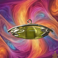 Pendentif Shiva Lingam Cristal des Nāgas et argent | Amulette Ésotérique