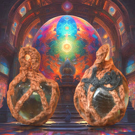 Rare sacred Look Geow marble consecrated by the very venerable Luang Phor Lersi Lingdam of Wat Thasung