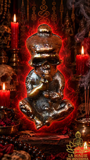 Amulette Look Krogue Praï Thong en Mekkapat – Vénérable Luang Phor Sangk du Wat Thung Salika Yaï La Magie du Bouddha.