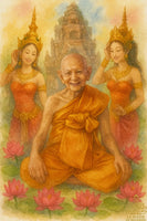 Amulette rouge Phra Pikanet – Très Vénérable Luang Phor Hong (Wat Petchaburi)