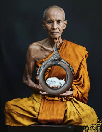 🐍 Bague ancienne Nâgas en bronze – Très Vénérable Luang Phor Imm du Wat Hua Khao La Magie du Bouddha.