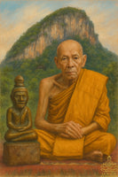 Lersi bronze amulet – Venerable Luang Phor Jek Thidtathammo of Wat Khao Daeng Tawan Tok