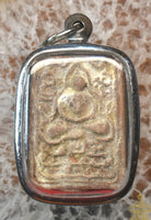 Amulette ancienne Phra Somdej Saiyid – Luang Por Khan Inthapanyo (Wat Nok Krachap, Ayutthaya)