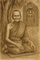 Amulette Phra Somdej consacrée en 1977 par Luang Phor Khao Analayo – Wat Tham Klong Phen (Udon Thani)