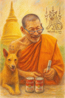 🐕 Takut de protection des animaux – Création de Luang Pu Mahasila (Wat Phosi Saab – Kalasin) La Magie du Bouddha.