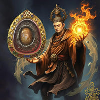 Amulette protectrice Bia Gae Roon Patithan Plik Shivit - Très Vénérable Luang Phor Mahasilla du Wat Po Sri Saat La Magie du Bouddha.