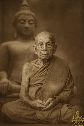 Amulette Phra Khunpen avec quatre Khuman Thong – Luang Phor Mahaso (Wat Pa Kham Kaen, 2015) La Magie du Bouddha.