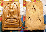 Tablette votive Thaï du Bouddha Phra Somdej - Très Vénérable LP Niyom.