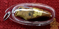 Salika Ling Thong Amulet in Sacred Temple Roof Wood - Venerable Luang Phor Peth Vajasit