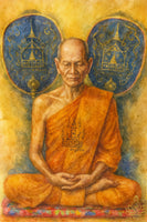 Médaille sacrée de Luang Phor Phrom – Wat Chong Kae 1992