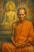 Amulette rare Phra Somdej – Luang Phor Phrom Thawaro – Wat Chong Khae (années 1980)