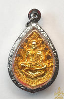 🍃 Amulette dorée Luang Phor Phromma Kémajaro – Wat Hin Panang Koi (édition 1994)