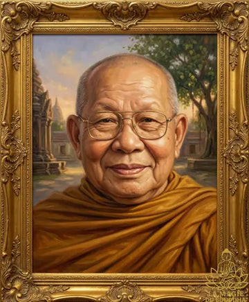 Amulette rhinocéros consacrée par Luang Phor Samrit Kumpiro La Magie du Bouddha.
