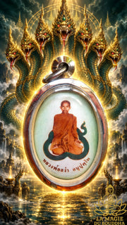 Médaillon sacré Thai Roop Lor - Très Vénérable LP Sangha. La Magie du Bouddha.