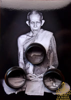 Authentiques bagues de pouvoir et de méditation en Lohid pur - Très Vénérable LP See. La Magie du Bouddha.