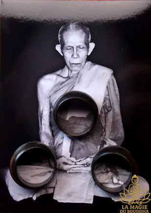 Authentiques bagues de pouvoir et de méditation en Lohid pur - Très Vénérable LP See. La Magie du Bouddha.