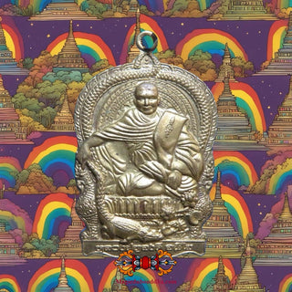 Médaille du Vénérable LP Thongdee Anikho du Wat Mai Plai Huay. La Magie du Bouddha.