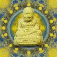 Amulette jaune de Luang Phor Thuat – Très Vénérable Lersi Po Kassem La Magie du Bouddha.