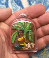 Amulette Mae Nang Tanee de souhait et charme par le vénérable Acharn Lek Suphan La Magie du Bouddha.