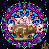 Amulette cochon magique de fortune Moo Khumphai Mahalap Athithan Jit - Très Vénérable Luang Phor Tim du Wat Phra Khao La Magie du Bouddha.
