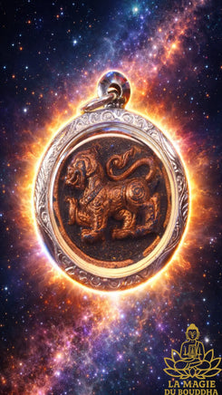 Amulette Singharaj consacrée du Wat Nong Wan Lueang La Magie du Bouddha.