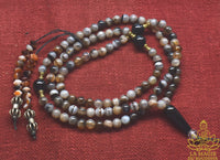Mala Précieux en Agate Dzi du Tibet La Magie du Bouddha.