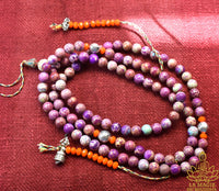 Chapelet mala tibétain en jaspe impérial La Magie du Bouddha.