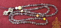 Mala tibétain en cristal de roche (pour les pratiques de purification) La Magie du Bouddha.