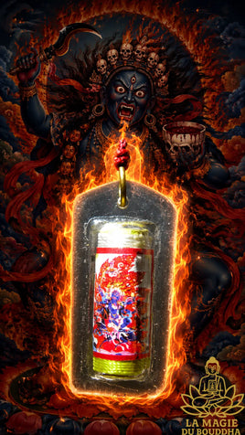 Amulette mantra Bönpo de la déesse protectrice Sidpa Gyalmo. La Magie du Bouddha.