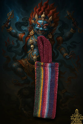 Amulette Tibétaine Mantra de Vajrakilaya - Style Bouthanais