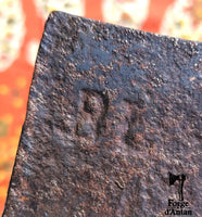 Ancienne hache autrichienne Beitbeil marquée BT – milieu du XIXᵉ siècle