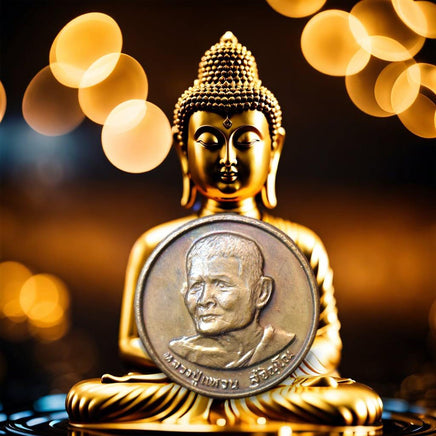 Médaille Rian Chai Mongkhön Niyom – Luang Phor Waen Sujino (1978, Wat Doï Mae Pang) La Magie du Bouddha.