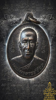 Médaille portrait de Phra Ajarn Aod du Wat Sai Mai (avec porc sauvage sacré) La Magie du Bouddha.