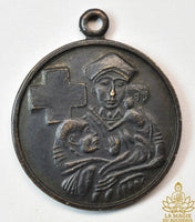 Médaille ancienne de la Croix Rouge du Siam de troisième classe en bronze (années 1950 / 1960) La Magie du Bouddha.