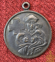 Médaille ancienne de la Croix Rouge du Siam de troisième classe en bronze (années 1950 / 1960) La Magie du Bouddha.