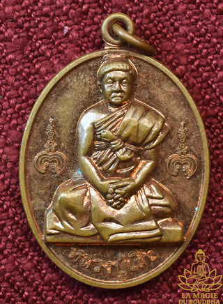 Médaille en cuivre de Luang Pu Seuar – Wat Thep Phiman La Magie du Bouddha.