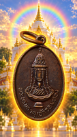 Rare médaille Phra Borom That Chao Chom Thong – Vénérable Luang Phor Thong Sirimongkalo (1982) La Magie du Bouddha.