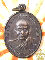 Médaille portrait Roop Lor - Très Vénérable Luang Phor Koon Parisutho (1999) La Magie du Bouddha.