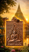 Médaille Bouddha Roon Duang Somphob en cuivre – Très Vénérable Phra Mongkol Thep Muni (Luang Phor Wat Paknam)