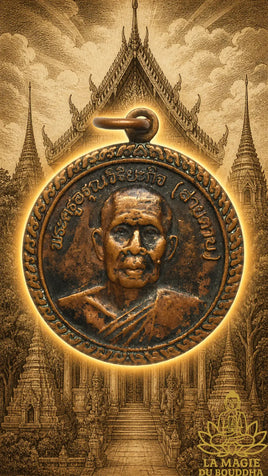 Médaille du Vénérable Luang Phor Sai Taab du Wat Arun Rangsi (1994) La Magie du Bouddha.