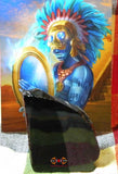 Miroir divinatoire de Tezcatlipoca en obsidienne polie.
