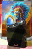 Miroir divinatoire de Tezcatlipoca en obsidienne polie.