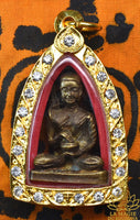 Amulette Thaï de Phra Siwali en bronze