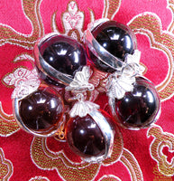 Pendentifs en cristal sacré des Nâgas monté sur argent.