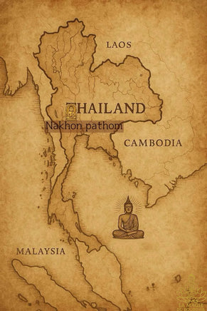 Perles sacrées anciennes Phra Somdej Muan La Magie du Bouddha.