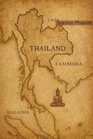 Sables sacrés du Wat Phratat Panom. La Magie du Bouddha.