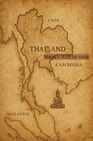 Tissu sacré Pa Yant Khorhai Chokdee – Luangphor Koon Parisutho – Wat Banrai – 2007 La Magie du Bouddha.
