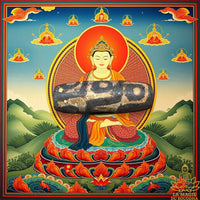 Perle sacrée tibétaine ancienne Dzi à neuf yeux La Magie du Bouddha.