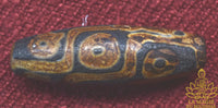 Perle sacrée tibétaine Dzi ancienne à neuf yeux La Magie du Bouddha.