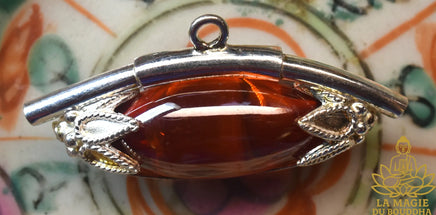 🐉 Pendentifs Lingam en cristal sacré des nâgas (diverses couleurs montés sur argent) La Magie du Bouddha.